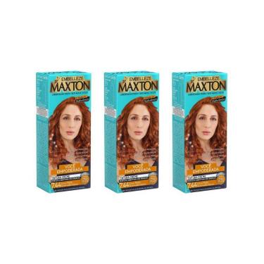 Imagem de Coloraçao Maxton 7.44 Louro Medio Acobreado-Kit C/3Un