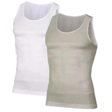 Imagem de Kit com 2 Cintas Modeladoras Masculinas Bodyshaper Alta Compressão - S