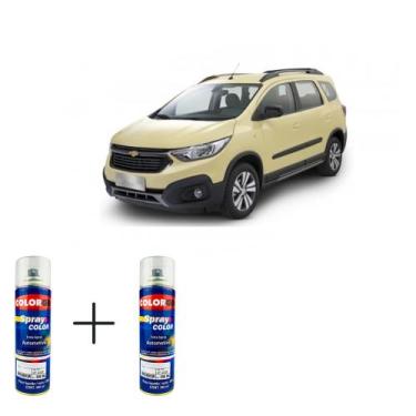 Imagem de Spray automotivo amarelo stone gm + verniz spray 300ml - Sherwin Willi