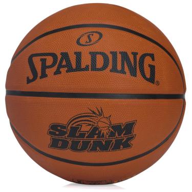Imagem de Bola de Basquete Spalding Slam Dunk Tam 7 Borracha Laranja