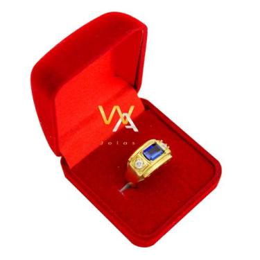 Imagem de Anel de formatura pedra Azul Safira ( Administração  Engenharia ) - WA