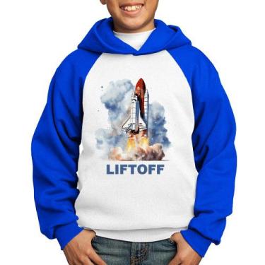 Imagem de Moletom Infantil Liftoff: Lançamento do Ônibus Espacial - Foca na Moda