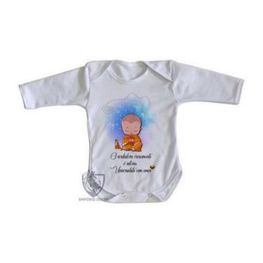 Imagem de body nenê criança roupa bebê manga longa Universalista com amor - Empó