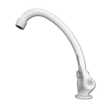 Imagem de Torneira de Cozinha de Bancada Bica Móvel Alta 1/4" de Volta - Ametist