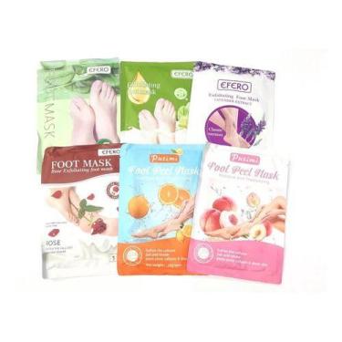 Imagem de Máscara De Pé Meias Esfoliantes Remover Pele Morta Efero - oem
