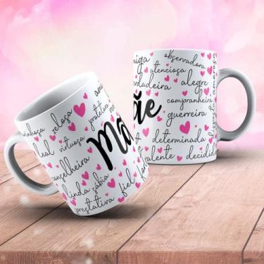 Imagem de Xicara de porcelana 325ml dia das mães ref0181 - casa fé