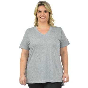 Imagem de Blusa Plus Size Mullet DX Nova - Fenomenal, Cinza mescla, 48