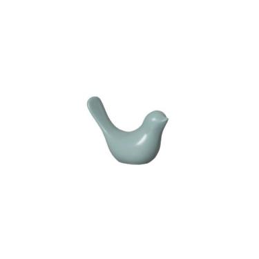 Imagem de Estatueta Passarinho em Cerâmica Decorativo Home G Indigo Claro - Sara