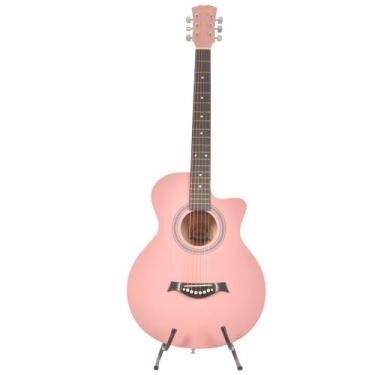 Imagem de Kit violão land acustico aço la-39 pi + case + acessorios