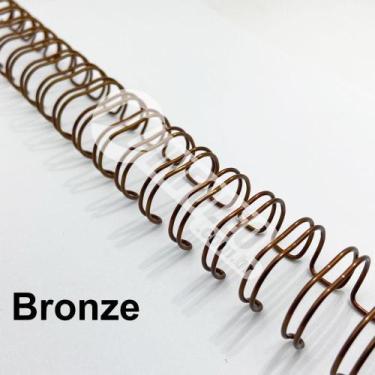 Imagem de Wire-o Espiral 7/8" Bronze 2:1 23 anéis - 2 unidades