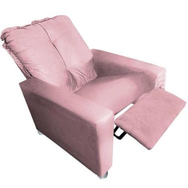 Imagem de Poltrona Gamer RANGER  Reclinável  - Moveis Aguias, ROSA