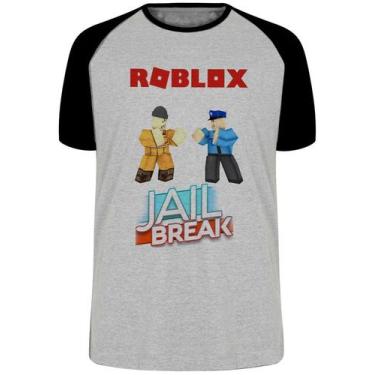 Imagem de Camiseta Roblox Jail Break  Blusa Plus Size extra grande adulto ou inf