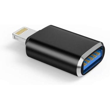 Imagem de Adaptador OTG Lightning macho para USB 3.0 fêmea para iPhone - WONGYEA