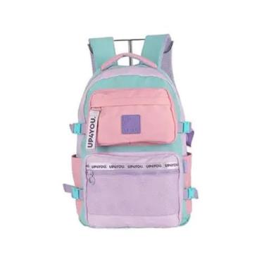 Imagem de Mochila de Costas Juvenil Laptop UP4YOU Rosa - LUXCEL