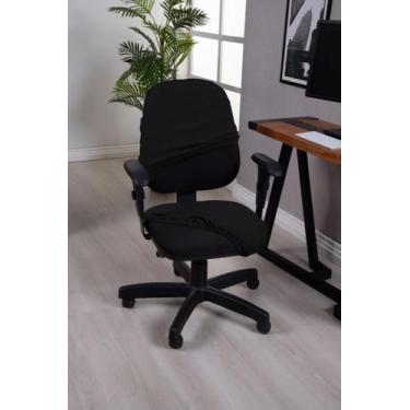 Imagem de Capa Para Cadeira de Escritório Executiva Giratória Encosto Longo Malh