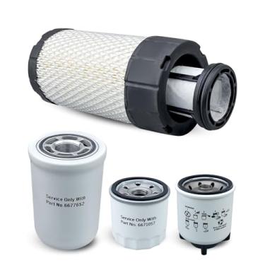 Imagem de Pacote com 5 kits de filtro adequado para mini carregador de trilhos Bobcat MT52 MT55 MT85 MT100, substitui 6687262 6687263 6677652 6671057 6667352