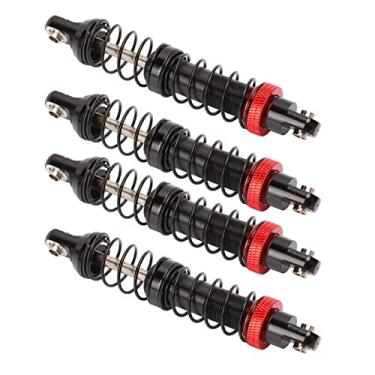 Imagem de 4 Unidades Amortecedores RC Amortecedor de Liga de Alumínio de Seção Dupla Amortecedor de Carro RC para Carro Rastreador 1/10 RC 70 Mm / 2 8 pol. Com Rosca e Porca de Pré-carga