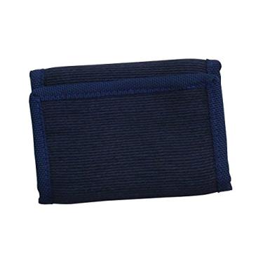 Imagem de Carteira grande de fibra de Abaca natural Green Breeze Imports, Azul marinho, Large