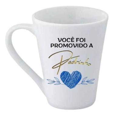 Imagem de 1 Caneca de Porcelana De 300ml Padrinho ou Madrinha Batizado Casamento