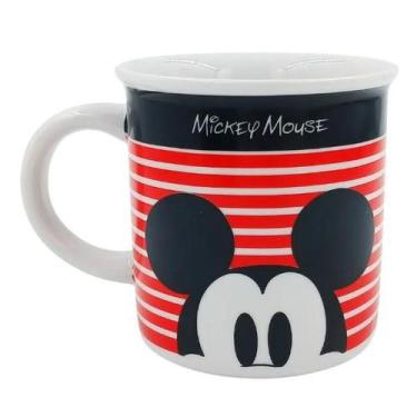 Imagem de Caneca xícara copo de porcelana retro roupa do mickey disney 300ml ori