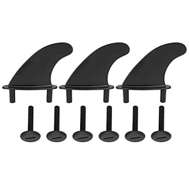 Imagem de Prancha de Leme de Barbatana, 3 Peças, Leme de Cauda de Paddleboard Macio, Longboard Superior Skeg Pvc Com Parafusos de Fixação (Leme de cauda de prancha macia de prancha de surf)