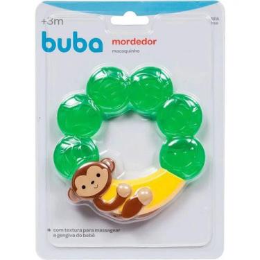 Imagem de Mordedor para Bebe com Agua Buba Macaquinho, Verde e Amarelo, Macaquin