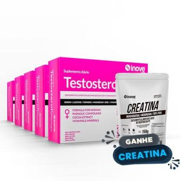 Imagem de Testosterol Woman - 05 caixas - Ganhe Creatina 100% Pura 150g - INOVE 