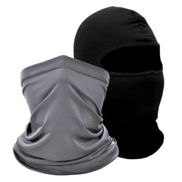 Imagem de Kit 2 Balaclavas balaclava touca toca ninja bandana UV50+ - EX311, 1-A