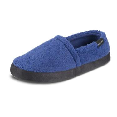 Imagem de isotoner Pantufa masculina Berber Aspen fechada nas costas, Nota azul, 11-12