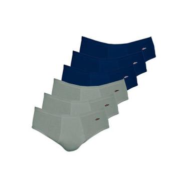 Imagem de Kit com 6 Cuecas Slip Zorba com Abertura 172 Colorido, Cinza, G