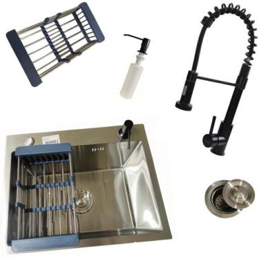 Imagem de Kit cuba Gourmet 50x40cm + Torneira Gourmet Premium Pia Cozinha  - Mor