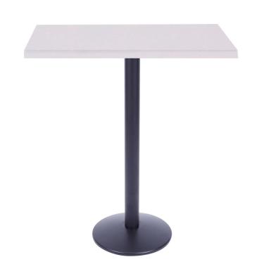 Imagem de Mesa Bistrô Zeta 111,50 cm (Altura) com Tampo em MDP Quadrado 80 cm Branco