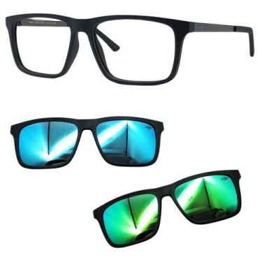 Imagem de Oculos Mormaii Swap 6 A14 6132 Com 2 Clipons Azul e Verde, Azul, Verde