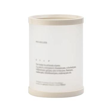 Imagem de Porta-lápis de armazenamento para mesa, leve, organizador de pincéis de maquiagem branco translúcido (branco1)