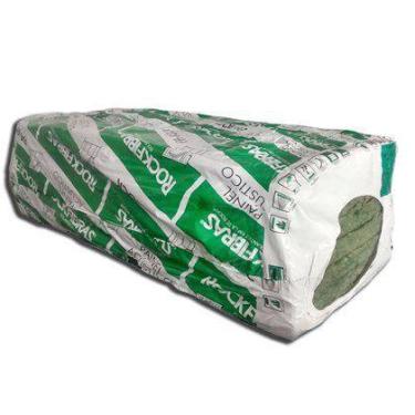 Imagem de Lã de rocha Rockfibras 50mm - Rolo com 6,48m² densidade 32kgm³