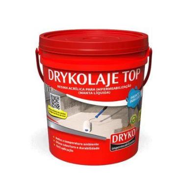 Imagem de Manta Liquida Impermeabilizante Resina Acrilica Drykolaje Top 12kg Bra