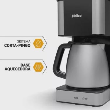 Imagem de Cafeteira Termica Philco Inox 40 Cafezinhos 1,6l 950w 220v