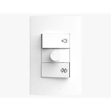 Imagem de Conjunto Controlador Ventilador Bivolt 4X2 Inova Pro Alumbra