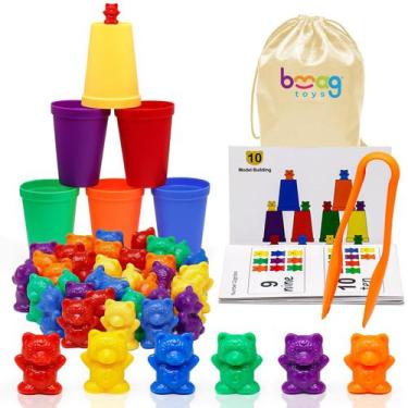Imagem de Counting Bears Bmag com copos separadores para crianças de 3 a 5 anos