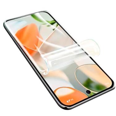 Imagem de PORRVDP Película protetora de tela de hidrogel para Google Pixel 9 Pro XL 5G, 2 peças de película protetora de TPU transparente (NÃO vidro temperado) [Clear HD] [Alta sensibilidade] [Compatível com