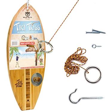 Imagem de Tiki Toss Gancho e Anel Toss Game (abridor de garrafas Edition) - ambientes internos ou externos Family Fun Games quintal para crianças e adultos
