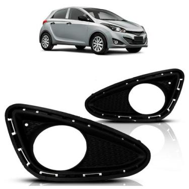 Imagem de Moldura Grade do Milha Hb20 2012 2013 2014 2015 Com Furo Milha - Autom