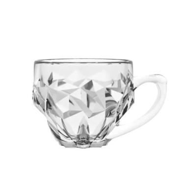 Imagem de Xícara de Café de Vidro Transparente Roks 185ml Em Casa Tem - EmCasaTe