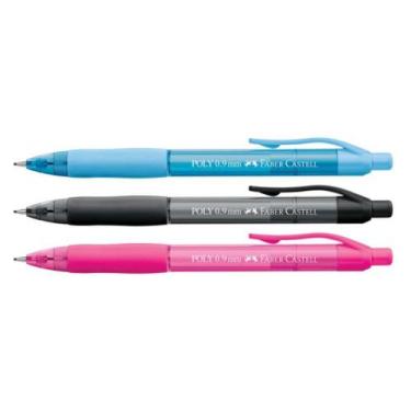 Imagem de Lapiseira Poly 0.5 0.7 0.9mm - Faber-Castell / WX Gift, Azul