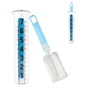 Imagem de TBWHL Medidor de chuva ao ar livre, medidores de chuva de 17 cm ao ar livre, melhor classificado, à prova de congelamento, medidor de chuva externo à prova de congelamento, tubo de substituição para