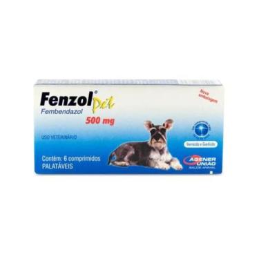 Imagem de Fenzol Pet Vermífugo 500 mg 1 Cx C/ 6 Comp Agener - Agener União