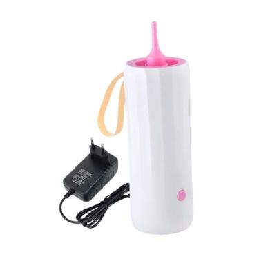 Imagem de UGPLM Máquina de soprador elétrico da bomba de balão, portátil, preenche rapidamente balões de 17w bomba de ar inflador para graduação em arco de casamento, Rosa