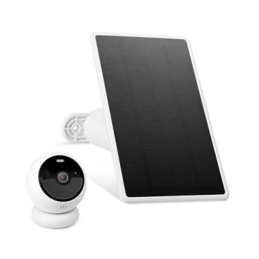 Imagem de Wasserstein Painel solar (2W) compatível com câmeras de segurança Noorio B200/B210/B310 (câmera não incluída)