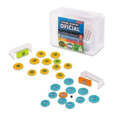 Imagem de Jogo Futebol de Botão Oficial C/ Maleta 2 Times Brasil x Argentina Gul