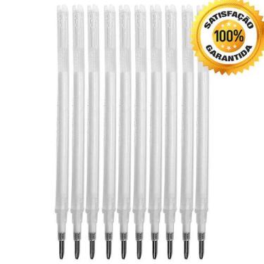 Imagem de 10 Refil Caneta Magica Fantasminha Tecido Apaga Calor Branco - Evolver